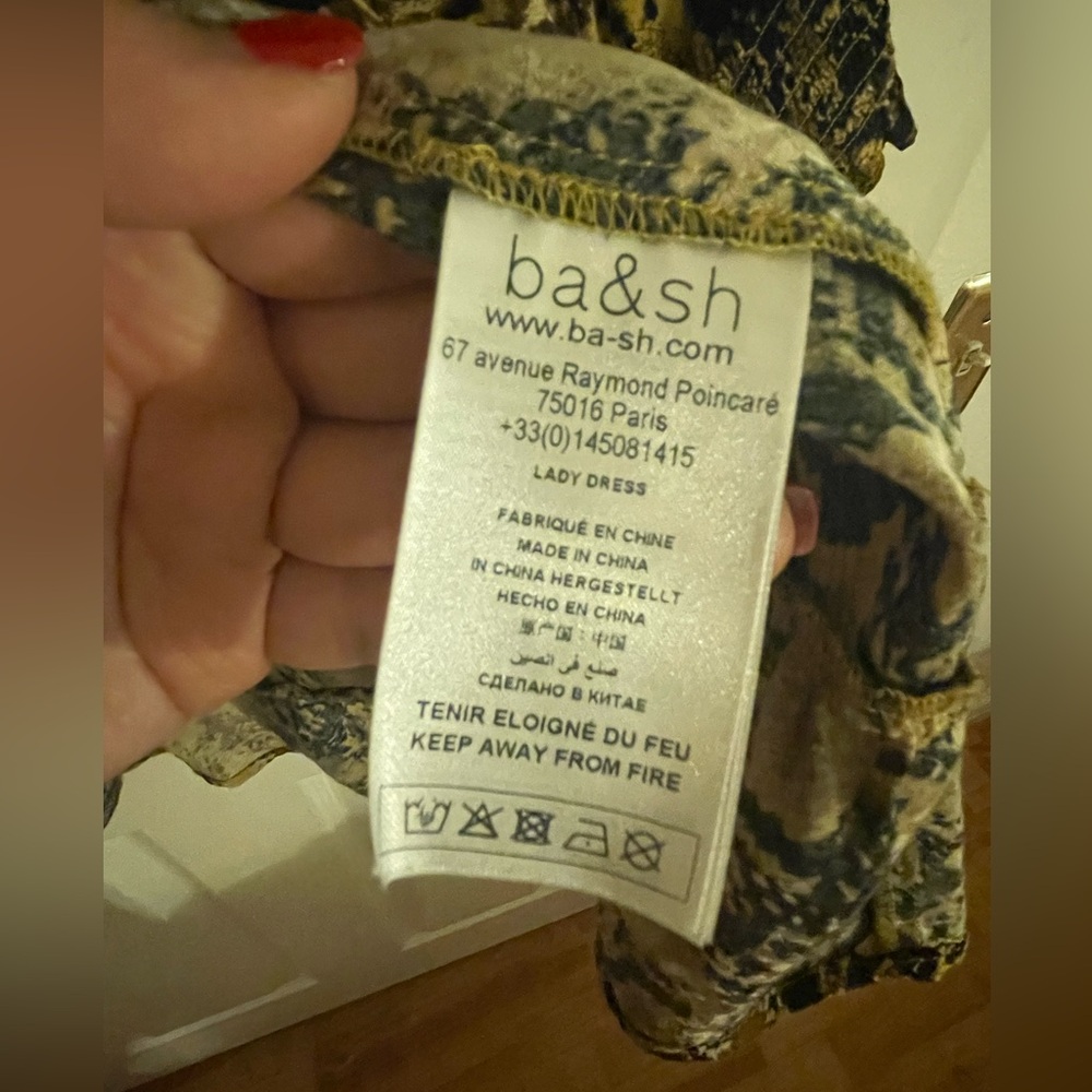 Ba&Sh Python Print Dress - Xl - image 4